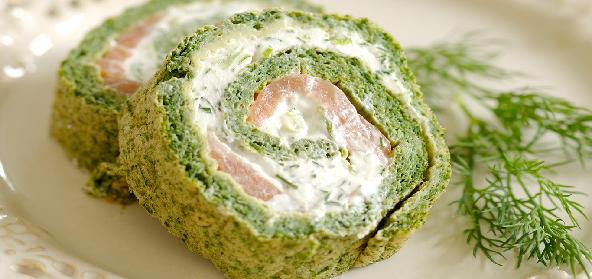 ROLAT SA ŠPINATOM I JAJIMA SA NADJEVOM OD TUNE I SIRA